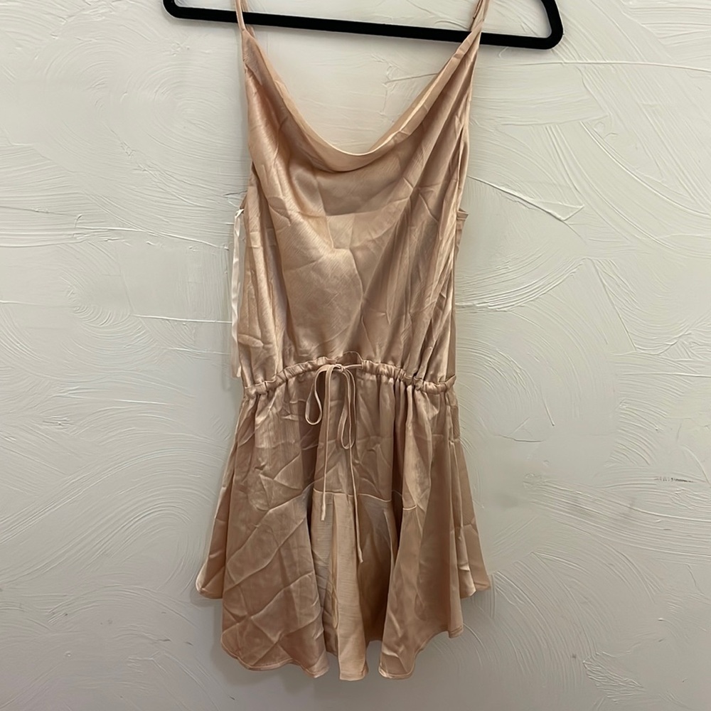 Princess Polly Champagne Dress with Adjustable String Waist